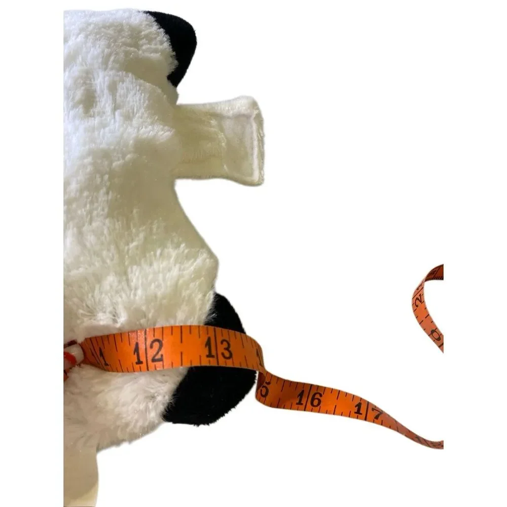 Hugfun Cow Plush Pillow Stuffed Animal Black White Farmhouse Toy Soft Kids Farm